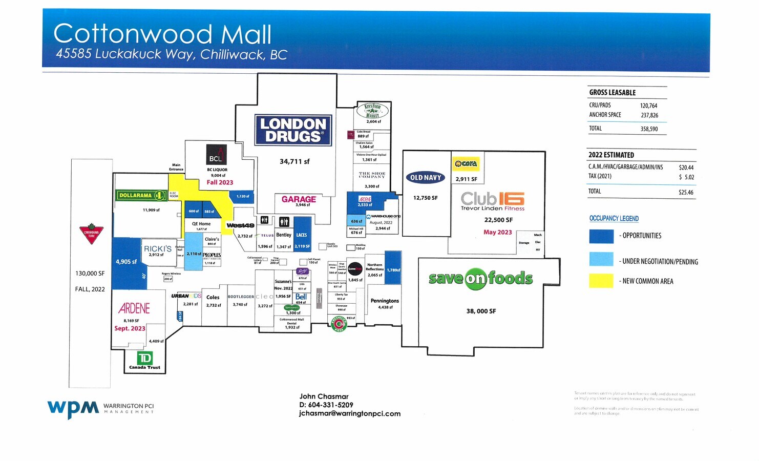 45585 Luckakuck Way, Chilliwack, BC V2R 1A3 Cottonwood Mall